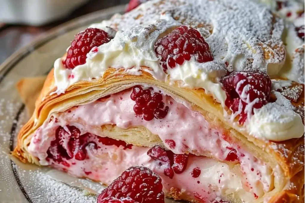 Raspberry Cream Cheese Crescent Ring