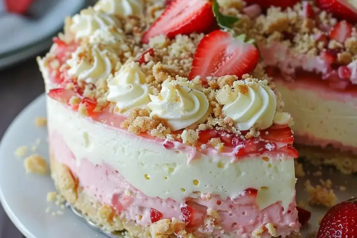 Strawberry Crunch Cheesecake