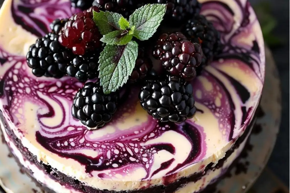 Swirled Blackberry Cheesecake: A Symphony of Creamy Delight