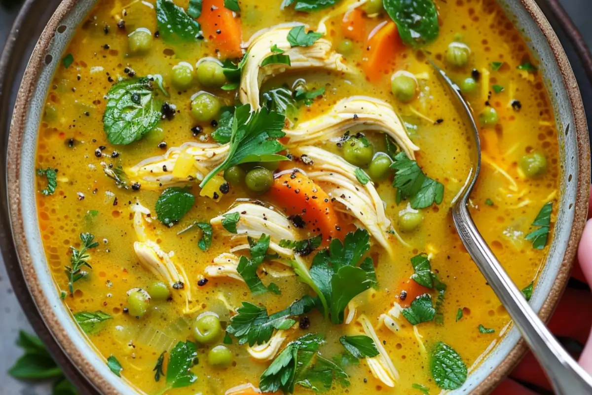 Anti Inflammatory Turmeric Chicken Soup