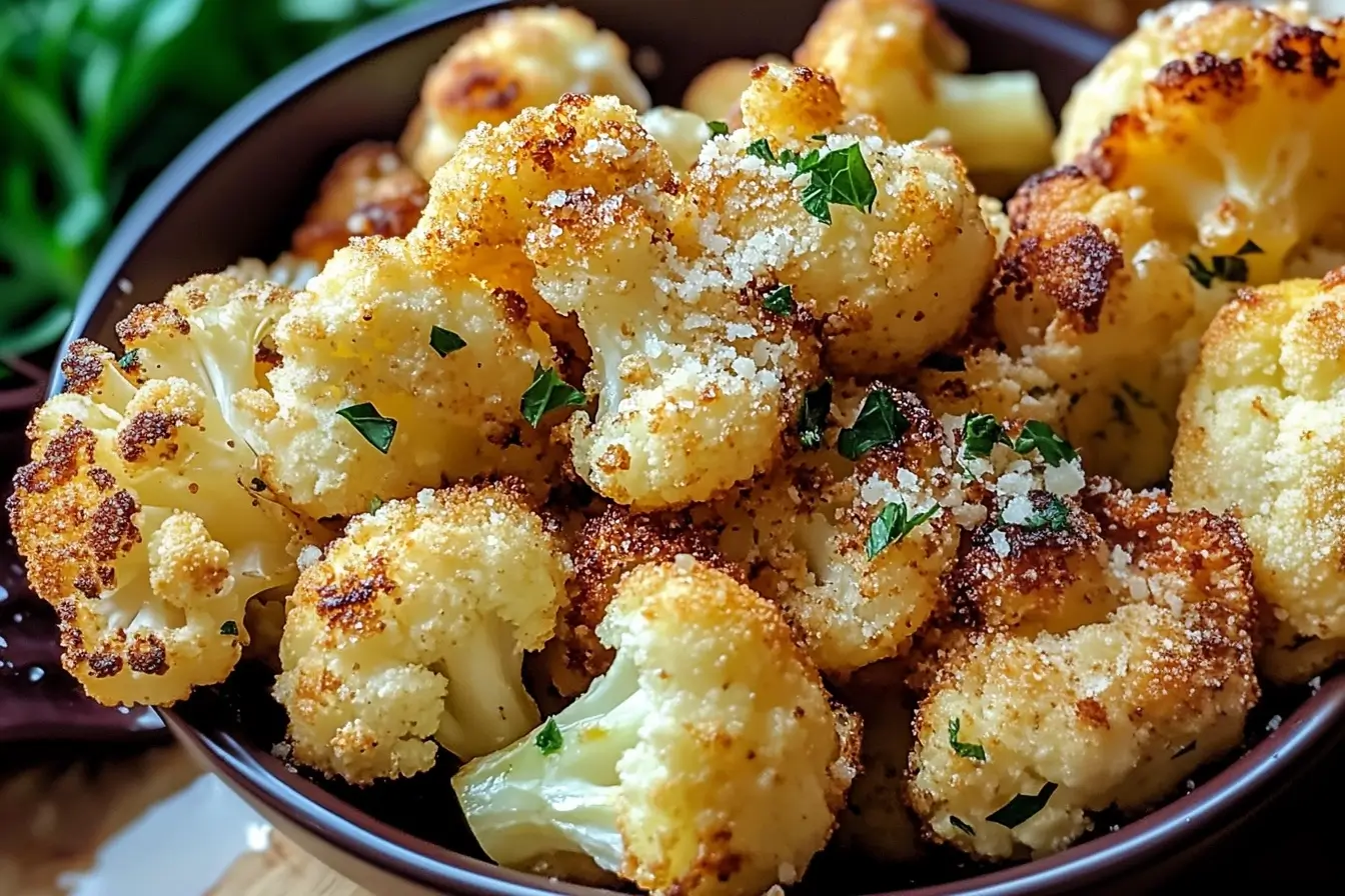 Crispy Parmesan Roasted Cauliflower