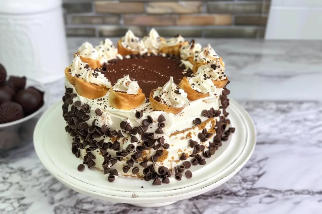 Layered Cannoli Cake