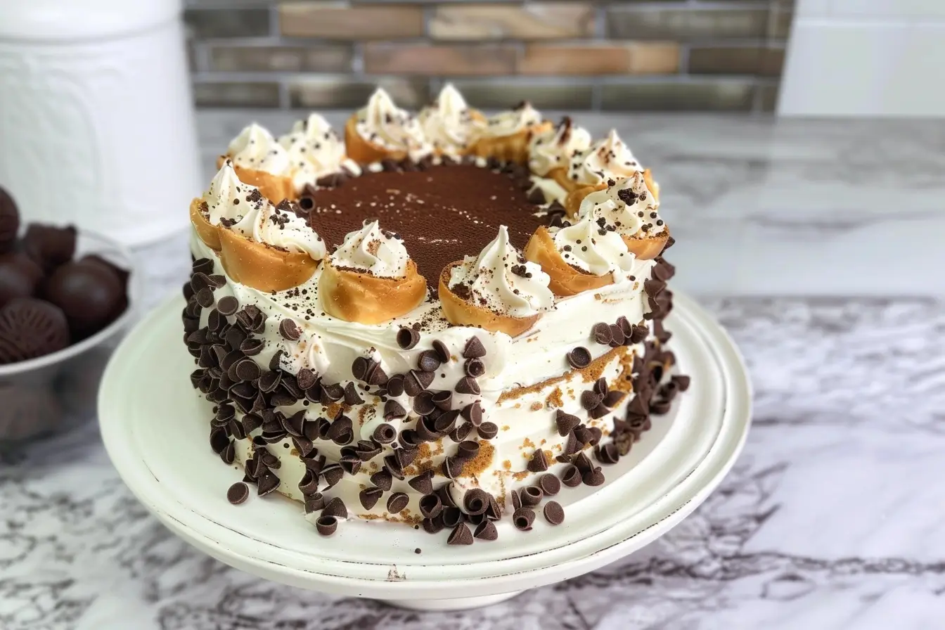 Layered Cannoli Cake