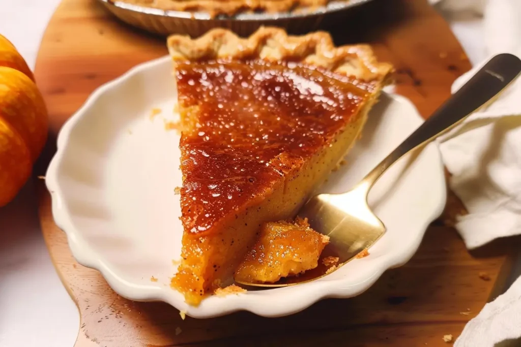 Pumpkin Pie Brûlée with Bourbon Vanilla Whipped Cream