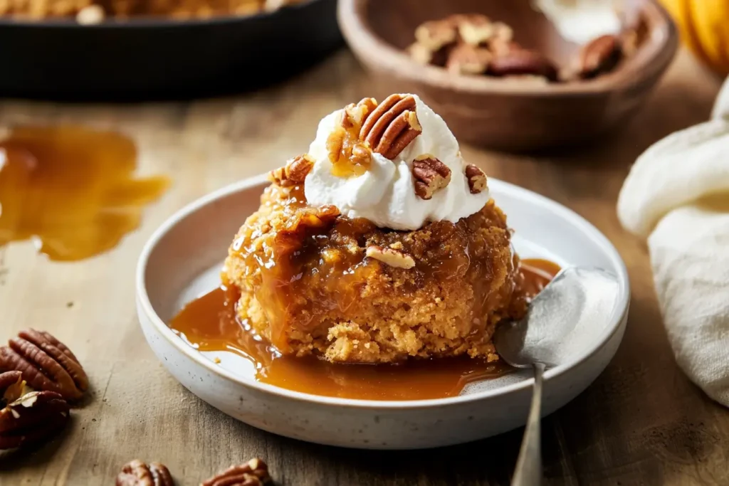 Caramel Pumpkin Cobbler